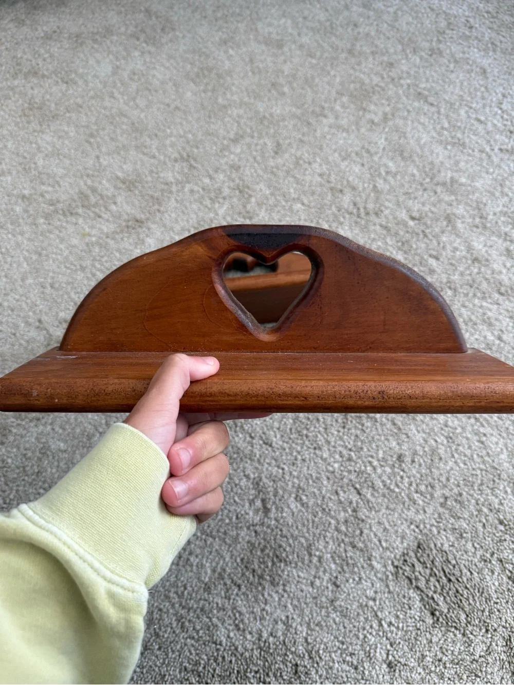 Set of heart shelves